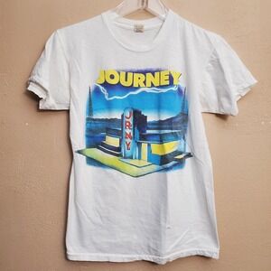 1986 Journey Band Raised On Radio Original Tee